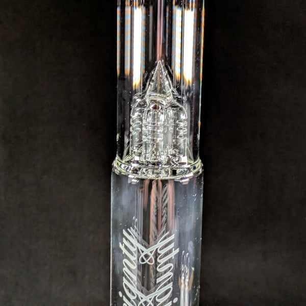 Sovereignty Glass - 2026 Clear Diffy Tube w/ Removable 180 Gridded Downstem