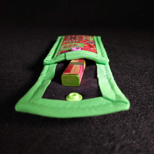 Wook Wear - Dab Tool Wallet (Green Paisley)