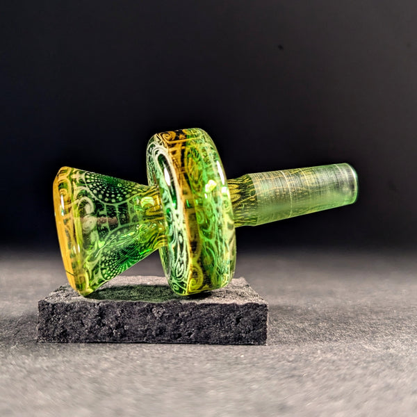 Mothership Glass - "The Exile" Green 10mm Flower Slide