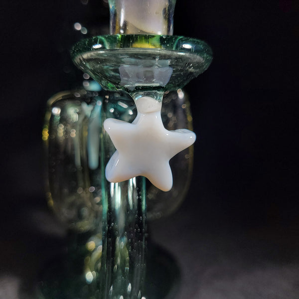 SlickRick Glass - Outer Space Tidal Wave w/ Rocketship Slurper Stopper