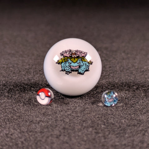 Weasel.Glass - Venosaur Slurper Set (Marble & 2 Pearls)