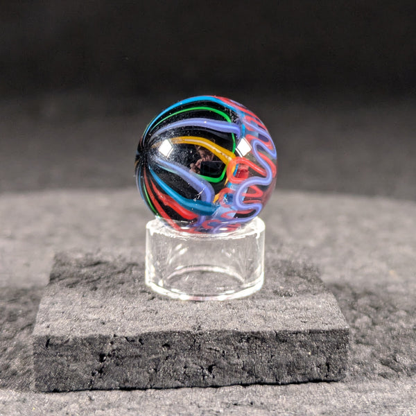Bluegrass Glass - Squiggly Lamp Marble (UV)