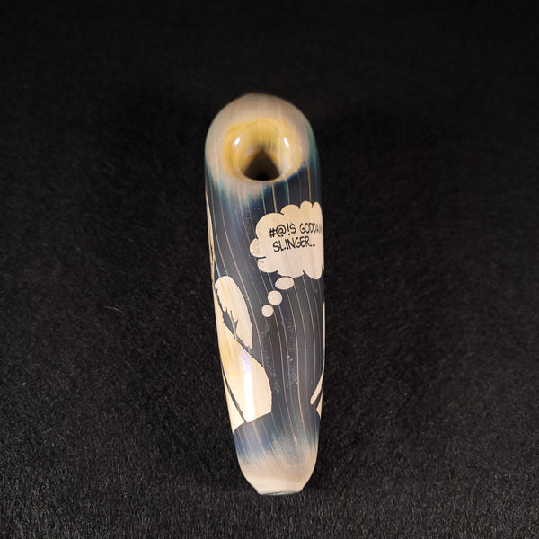 M. Slinger - Steamroller Sandblasted Princess Leia behind the scenes Pipe