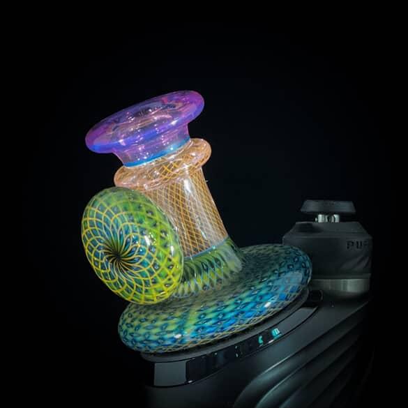 Steve Sizelove - Puffco Peak Dry Top - Telemagenta & Retti over Bubbletrap with Cab