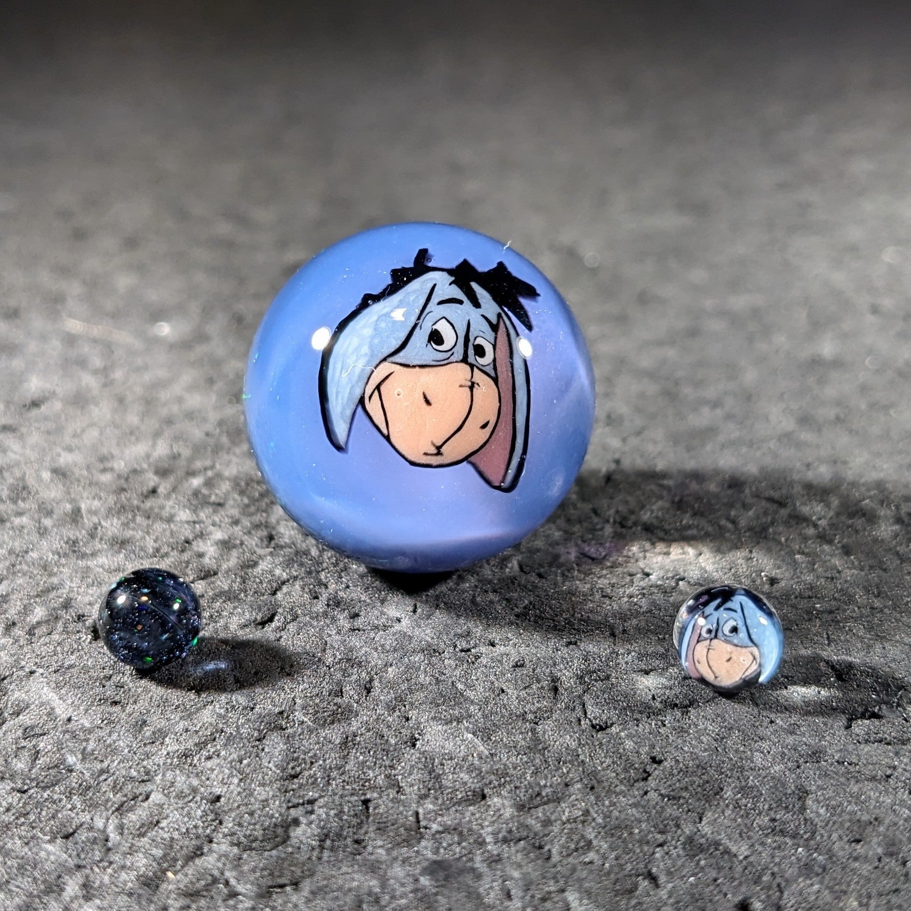 Weasel.Glass - Eeyore Slurper Set (Marble & 2 Pearls)