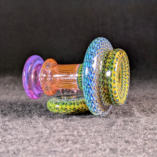 Steve Sizelove - Puffco Peak Dry Top - Telemagenta & Retti over Bubbletrap with Cab