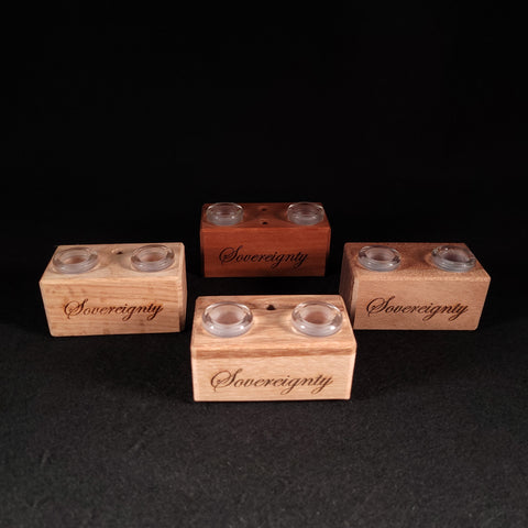 Sovereignty Glass x Dank Woodworks - 2 Slot Wooden 18mm Slide Stands 2025