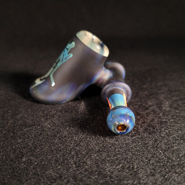 M. Slinger - Sidecar Sandblasted Biggie Pipe (Blue)