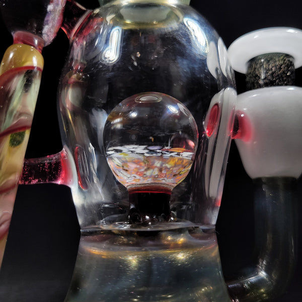 SlickRick Glass - Mini White Satin and Ghost over Ghosted Jackpot Surge Wave