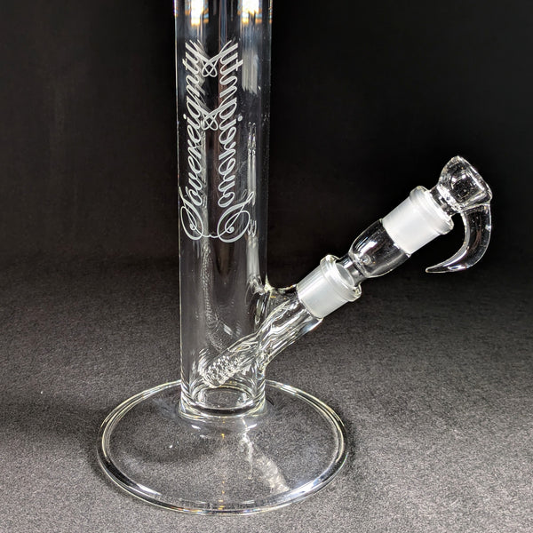 Sovereignty Glass - 2026 Clear Diffy Tube w/ Removable 180 Gridded Downstem