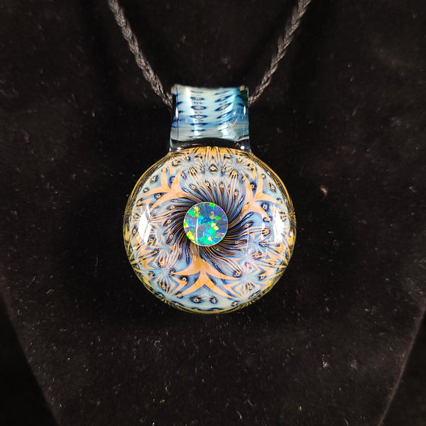 Steve Sizelove - Blue Bubbletrap Pendant 2025