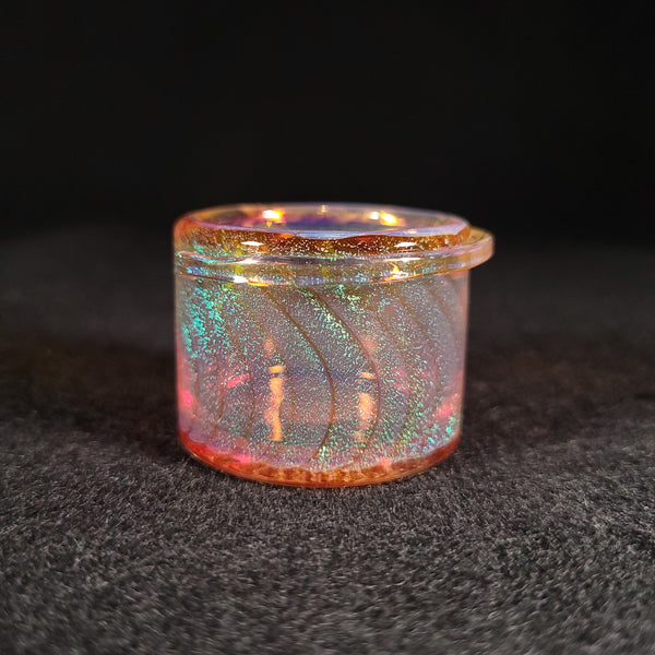 maxed_out_glass - NS Yellow with Green Dichro Baller Jar