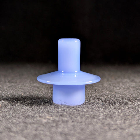 Zach Brown Glass - 2025 Baller UFO Stoppers - Milky Blue (double sided hybrid)