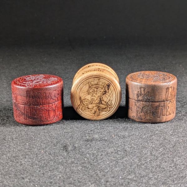 Ted's Trees x Invest In Headies x Vincent Gordon - Wood Carved Miron Concentrate Jars