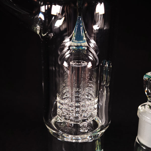 Sovereignty Glass - 2026 Egyptian Green minor accent 3 Line 9.5mm 3 Cut to Mini Grid Dome Natty Neck