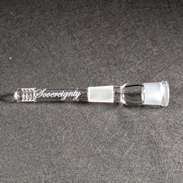 Sovereignty Glass - 2026 Clear Diffy Tube w/ Removable 180 Gridded Downstem