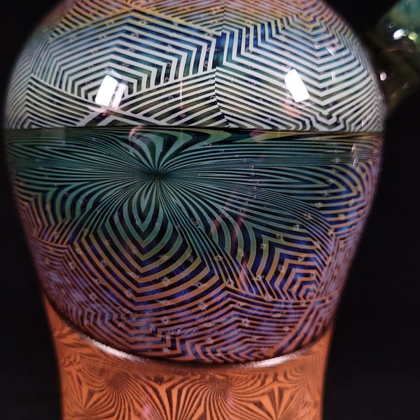 Steve Sizelove - Vibe Vase - Layered Fume Retti / Bubble Trap / Gold Violet /Steel Wool Lippies
