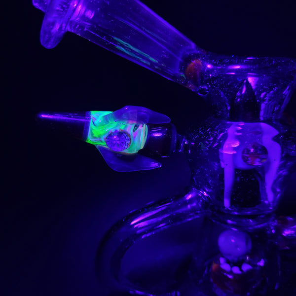 SlickRick Glass - Outer Space Tidal Wave w/ Rocketship Slurper Stopper