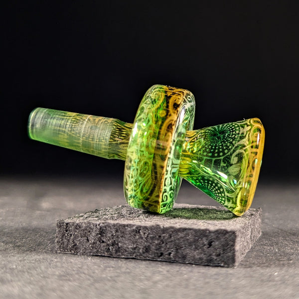 Mothership Glass - "The Exile" Green 10mm Flower Slide