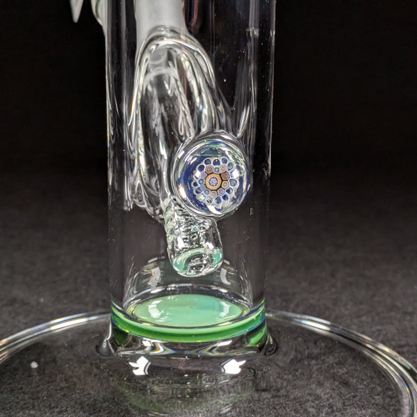 Sovereignty Glass - 2026 Egyptian Green Partial Accent Mille Diffy Tube w/ Removable 180 Gridded Downstem