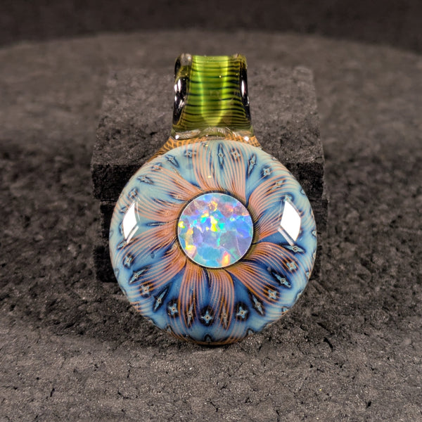 Steve Sizelove - Opal Explosion Blue Bubbletrap Pendant 2026