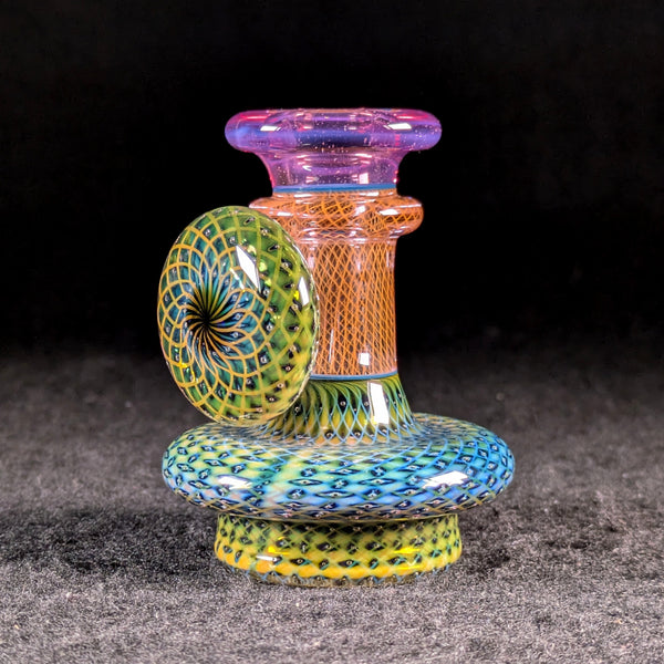 Steve Sizelove - Puffco Peak Dry Top - Telemagenta & Retti over Bubbletrap with Cab