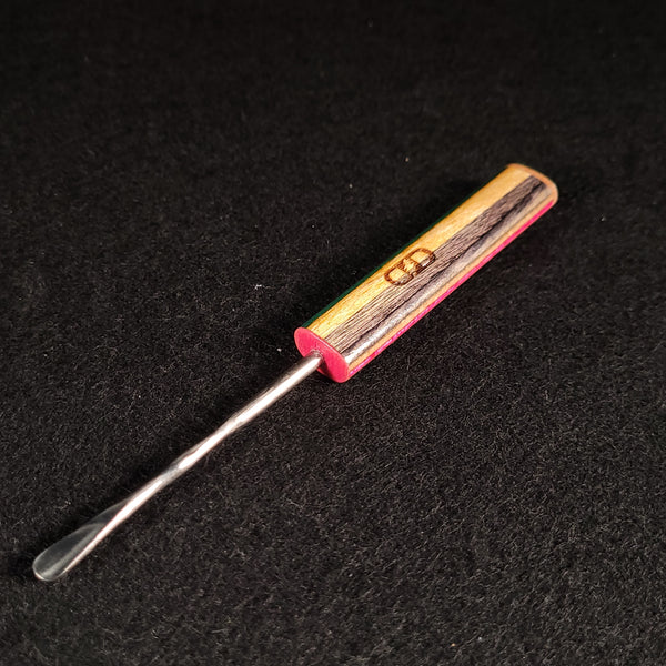 Dead Deck Tools - Custom Pouch and Dabber - Chunk Tip Oval Rainbow