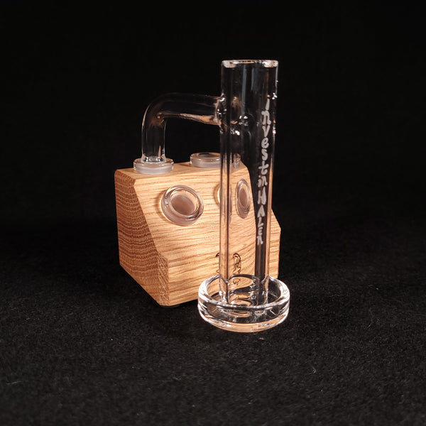 Investinheadies ✖️ Dank Woodworks - Red Oak 4 Slot 10mm Banger Block