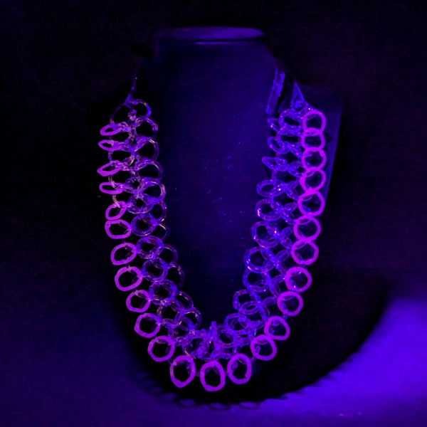 ChainSmokerGlass - Serum & White Samurai Doublelink Chain Necklace (CFL/UV)