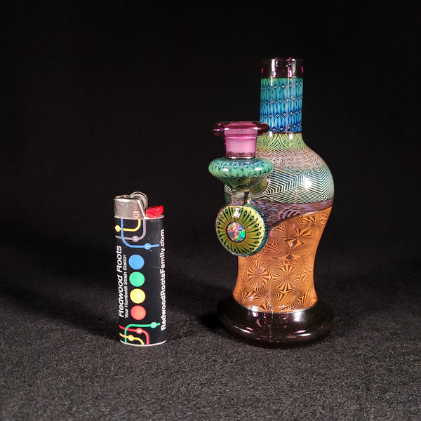 Steve Sizelove - Vibe Vase - Layered Fume Retti / Bubble Trap / Gold Violet /Steel Wool Lippies