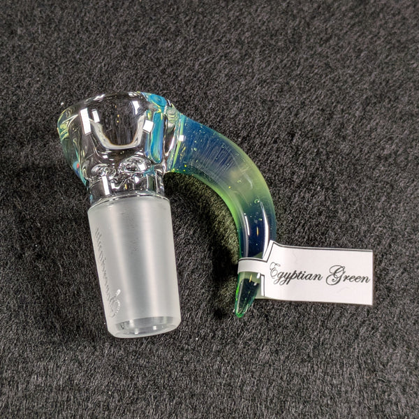 Sovereignty Glass - 2026 Egyptian Green Partial Accent Mille Diffy Tube w/ Removable 180 Gridded Downstem