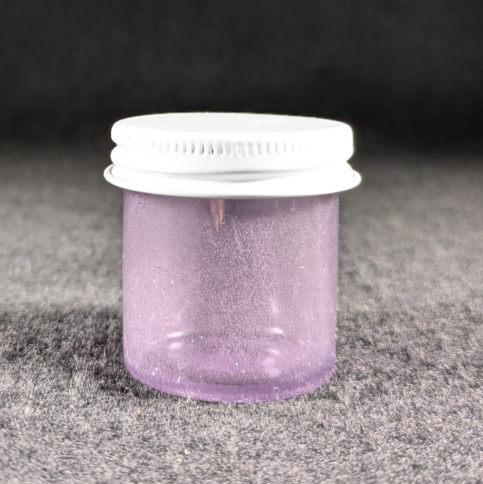 maxed_out_glass - Wild Berry Over White Satin Baller Jar