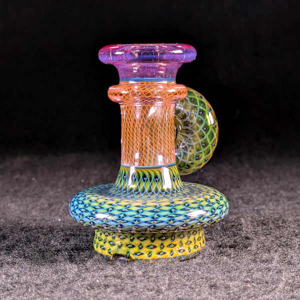 Steve Sizelove - Puffco Peak Dry Top - Telemagenta & Retti over Bubbletrap with Cab