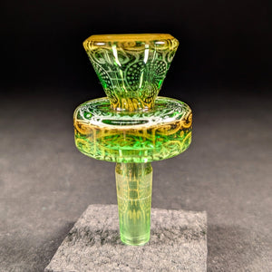 Mothership Glass - "The Exile" Green 10mm Flower Slide