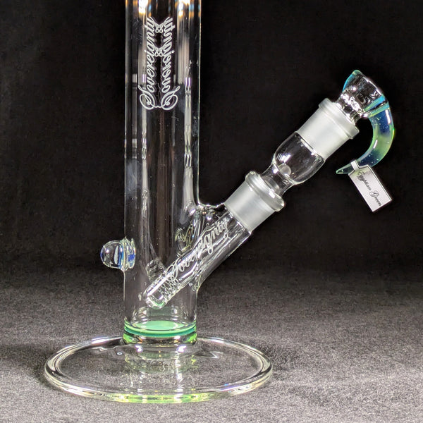 Sovereignty Glass - 2026 Egyptian Green Partial Accent Mille Diffy Tube w/ Removable 180 Gridded Downstem