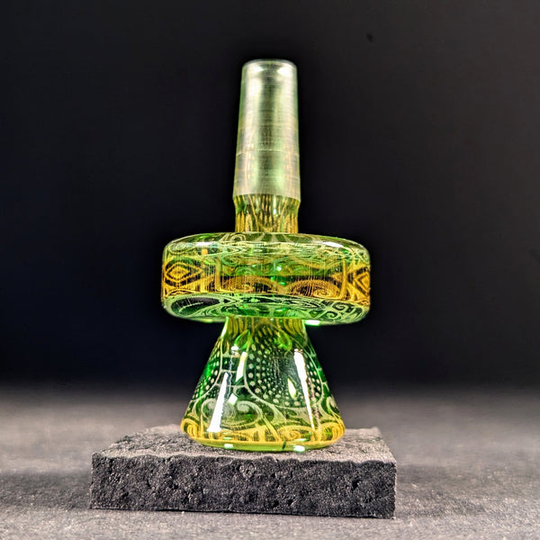 Mothership Glass - "The Exile" Green 10mm Flower Slide