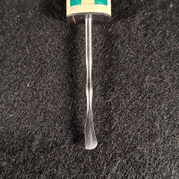 Dead Deck Tools - Custom Pouch and Dabber - Wide Tip Teal Racing Stripes