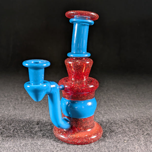 ProfxGlass - Peacock and Red Blizzard - Double Blooper