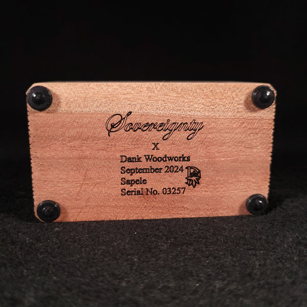 Sovereignty Glass x Dank Woodworks - 2 Slot Wooden 18mm Slide Stands 2025