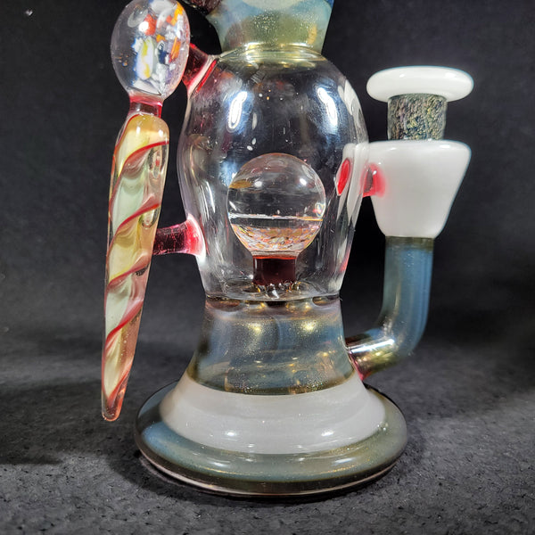 SlickRick Glass - Mini White Satin and Ghost over Ghosted Jackpot Surge Wave