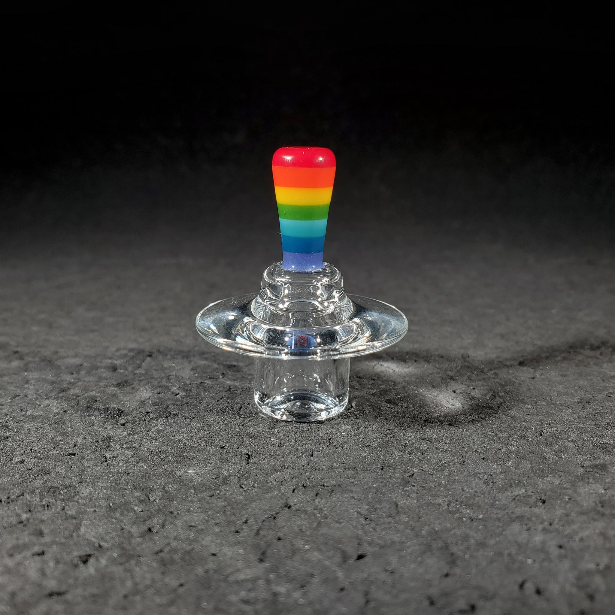 Zach Brown Glass - Rainbow Handle Slurper Stopper (Deep Dish)