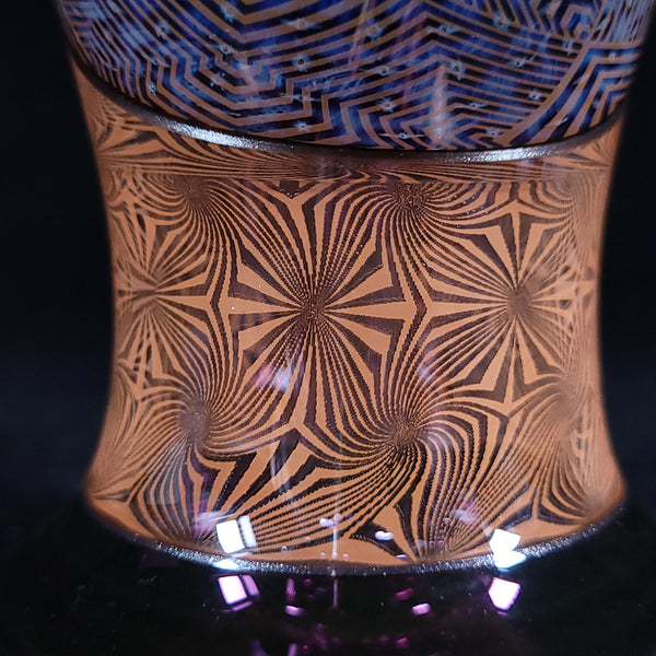 Steve Sizelove - Vibe Vase - Layered Fume Retti / Bubble Trap / Gold Violet /Steel Wool Lippies