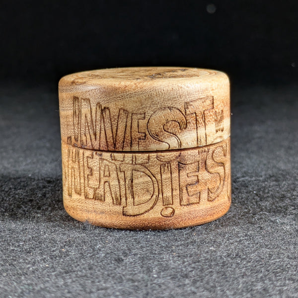 Ted's Trees x Invest In Headies x Vincent Gordon - Wood Carved Miron Concentrate Jars