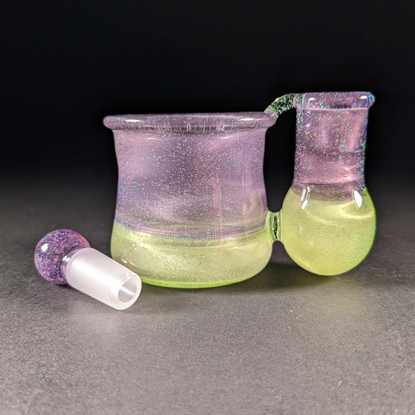 JNG Studios - Crushed Opal Over Gold Purple / Lime Satin Iso Station
