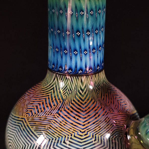 Steve Sizelove - Vibe Vase - Layered Fume Retti / Bubble Trap / Gold Violet /Steel Wool Lippies