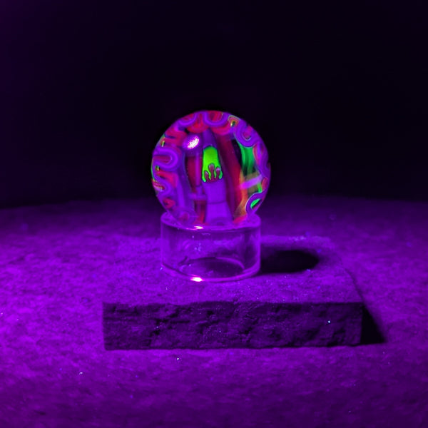 Bluegrass Glass - Squiggly Lamp Marble (UV)