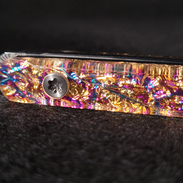 Rozin Sticks - Damascus Steel & Resin Dabbers