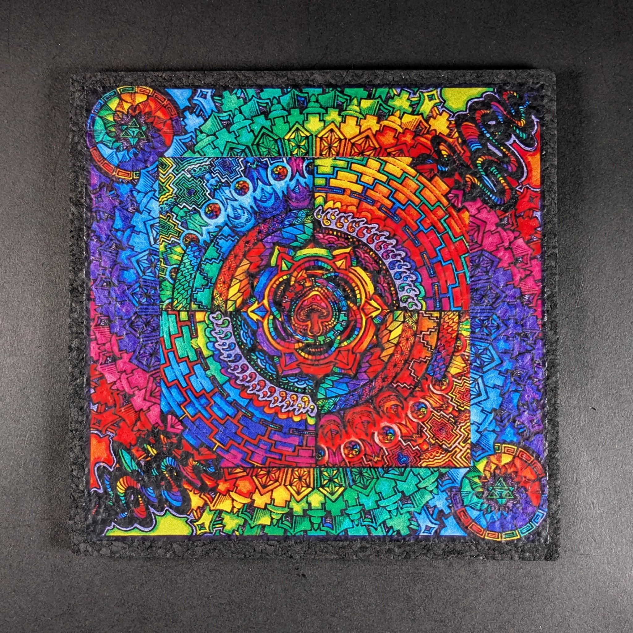 Dennis K. Wade - Rainbow Mandala Moodmat