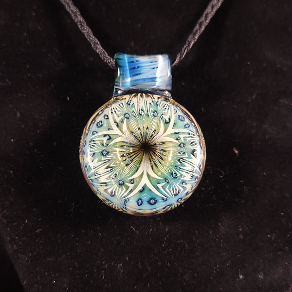 Steve Sizelove - Blue Bubbletrap Pendant 2025