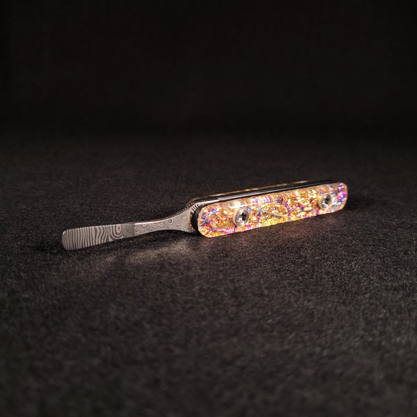 Rozin Sticks - Damascus Steel & Resin Dabbers